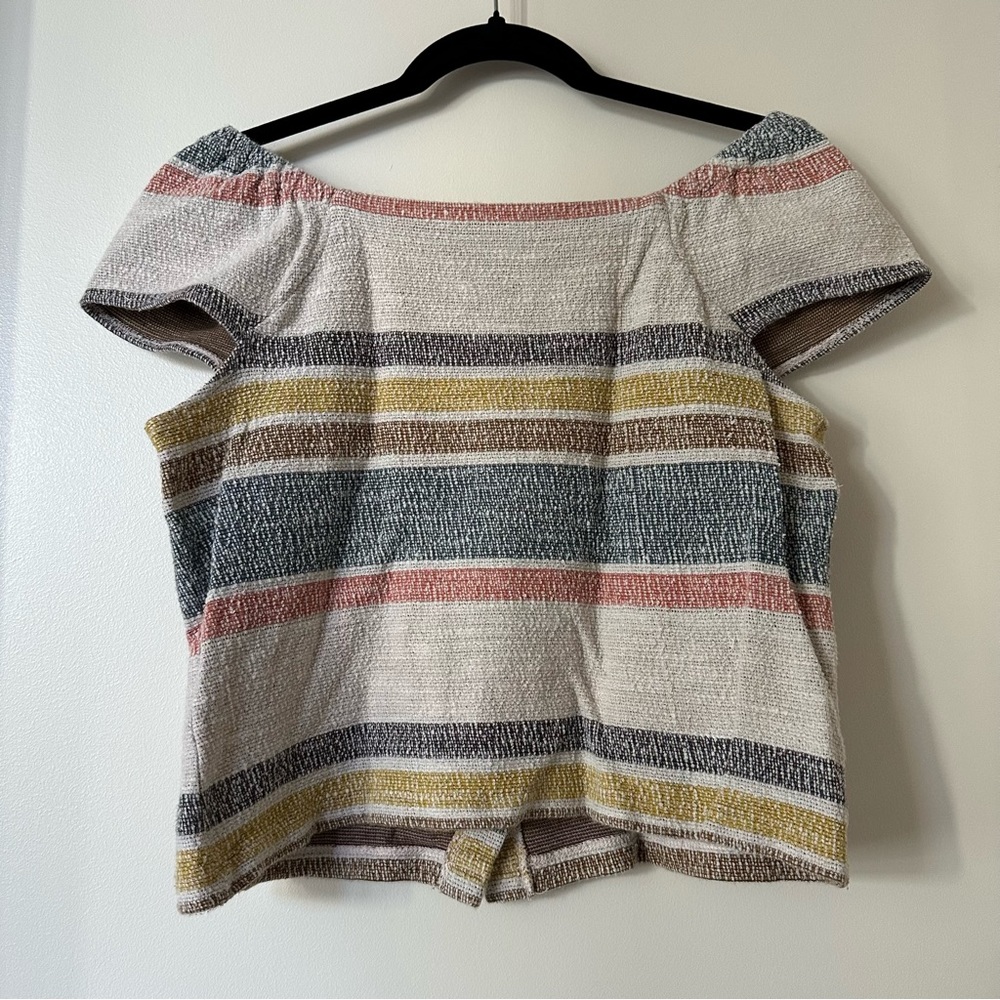 Madewell Texture & Thread Button-Front Top - Picture 6 of 7
